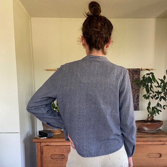 Kordal Studio undyed cotton button up shirt or lightweight jacket - Picture 3 of 6